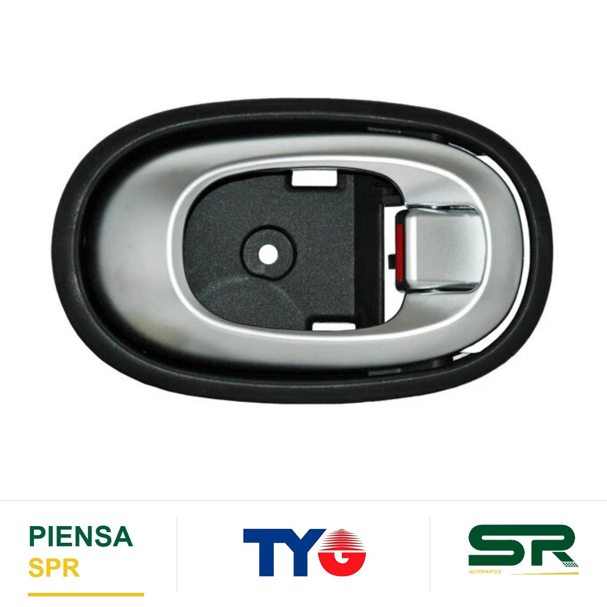 MANIJA INTERIOR DELANTERA IZQUIERDA PLATA KIA SOUL 2016-2019 / TRAS NEGRO TYG