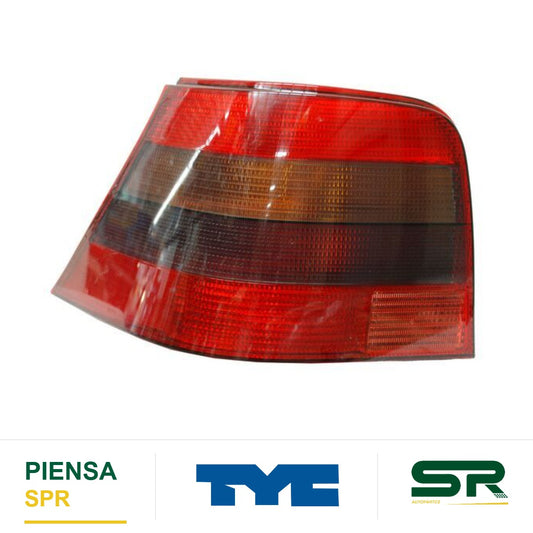 CALAVERA IZQUIERDA SIN ARNÉS OSCURA ROJO/BLANCO VOLKSWAGEN ÁMBAR GOLF 2000-2004 TYC