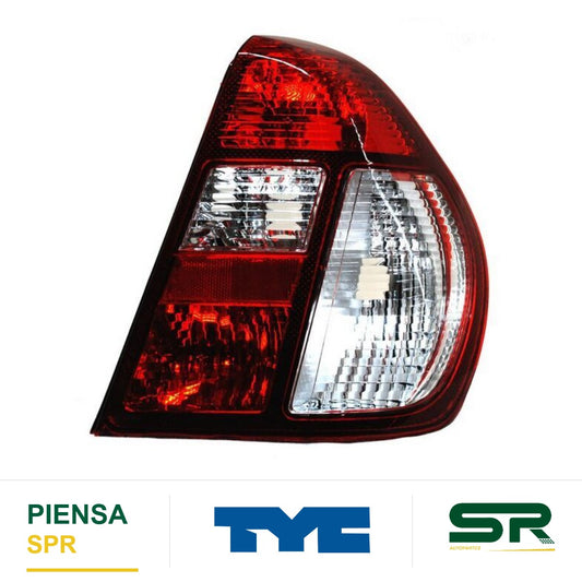 CALAVERA DERECHA SIN ARNÉS ROJO/BLANCO NISSAN PLATINA 2007-2010 TYC