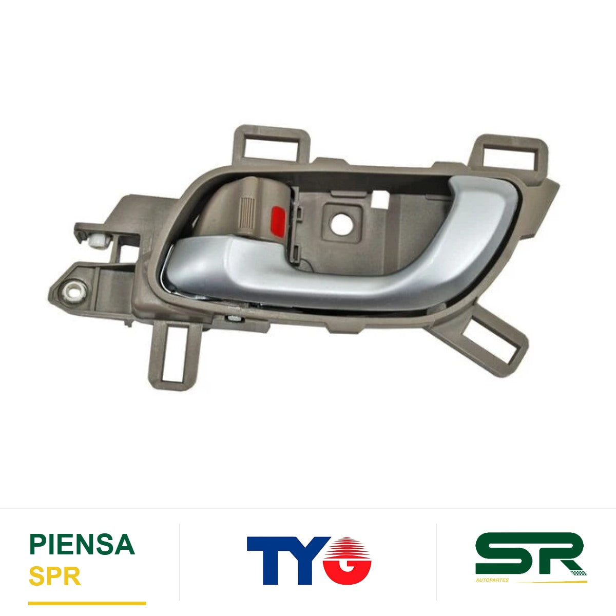 MANIJA INTERIOR DELANTERA IZQUIERDA BEIGE PLATA PLÁSTICO HONDA CIVIC 2012-2015 LX / / TRAS TYG