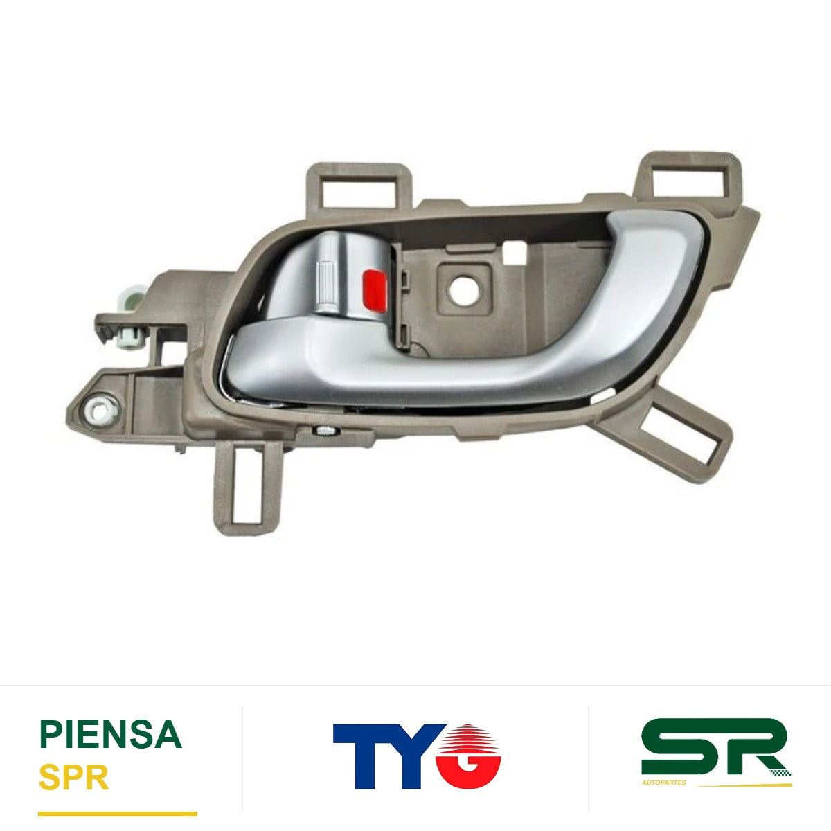 MANIJA INTERIOR DELANTERA IZQUIERDA BEIGE PLATA PLÁSTICO HONDA CIVIC 2012-2015 EX / / TRAS TYG