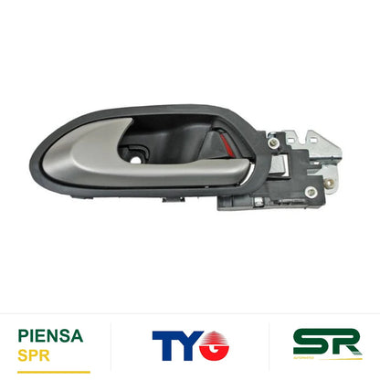 MANIJA INTERIOR TRASERA IZQUIERDA NEGRA PLATA PLÁSTICO HONDA CIVIC 2006-2011 TYG