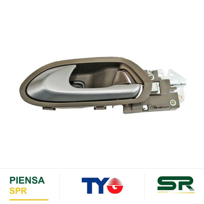 MANIJA INTERIOR TRASERA IZQUIERDA PLATA PLÁSTICO HONDA CIVIC 2006-2011 CAFE TYG