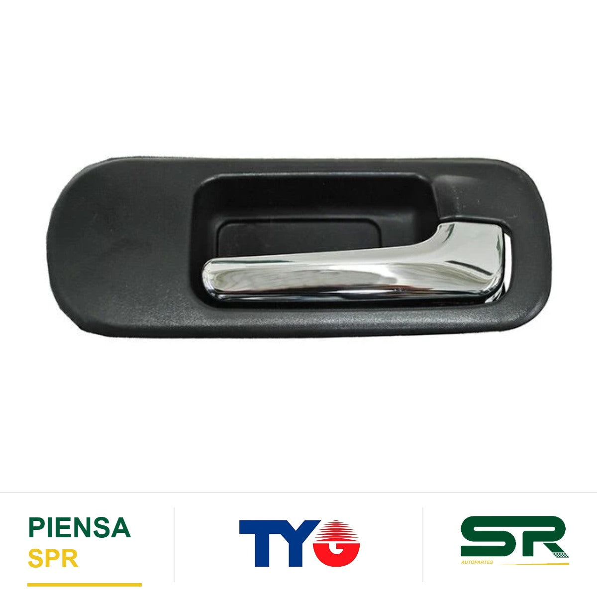 MANIJA INTERIOR DELANTERA DERECHA SIN HOYO NEGRA CROMADA PLÁSTICO HONDA CIVIC 2001-2005 / P / SEGURO TYG