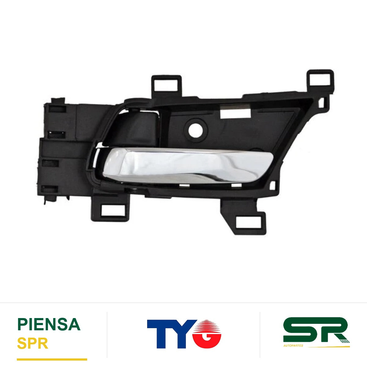 MANIJA INTERIOR DELANTERA IZQUIERDA NEGRA CROMADA PLÁSTICO HONDA CITY 2015-2018 / HR-V 2015-2022 / / TRAS TYG