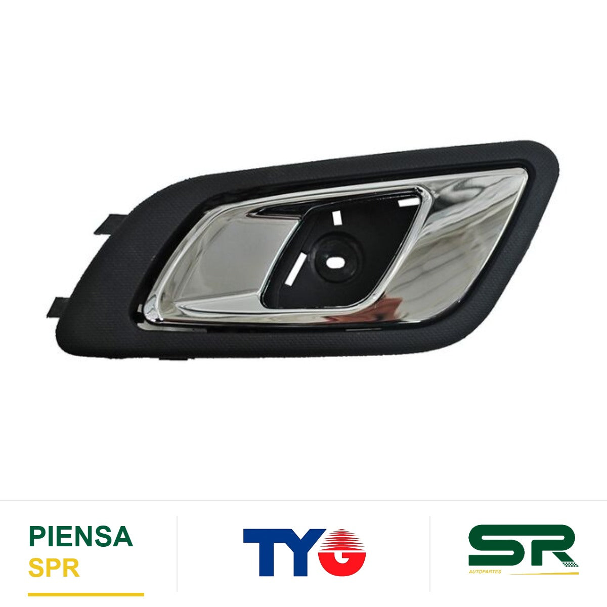 MANIJA INTERIOR TRASERA IZQUIERDA NEGRA CROMADA PLÁSTICO FORD RANGER 2013-2022 TYG