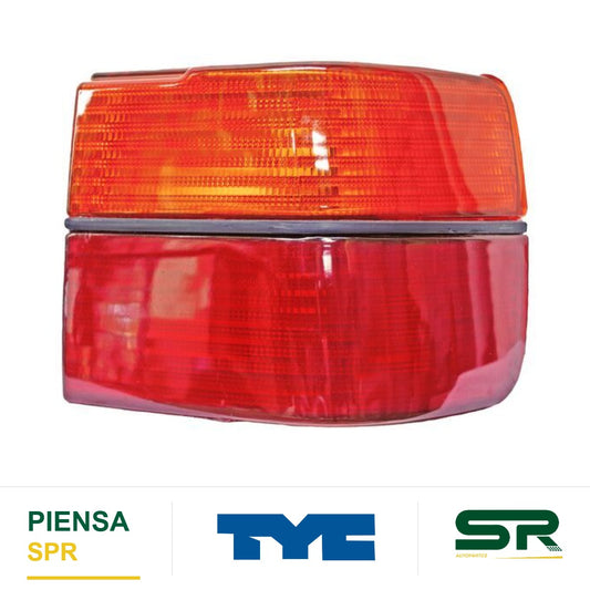 CALAVERA DERECHA SIN ARNÉS VOLKSWAGEN ROJO/ÁMBAR JETTA 1993-1998 TYC