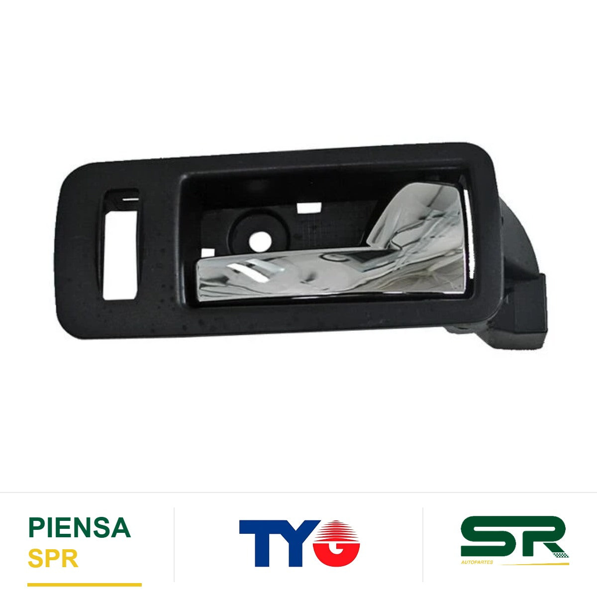 MANIJA INTERIOR DELANTERA DERECHA NEGRA CROMADA PLÁSTICO FORD MUSTANG 2005-2014 TYG