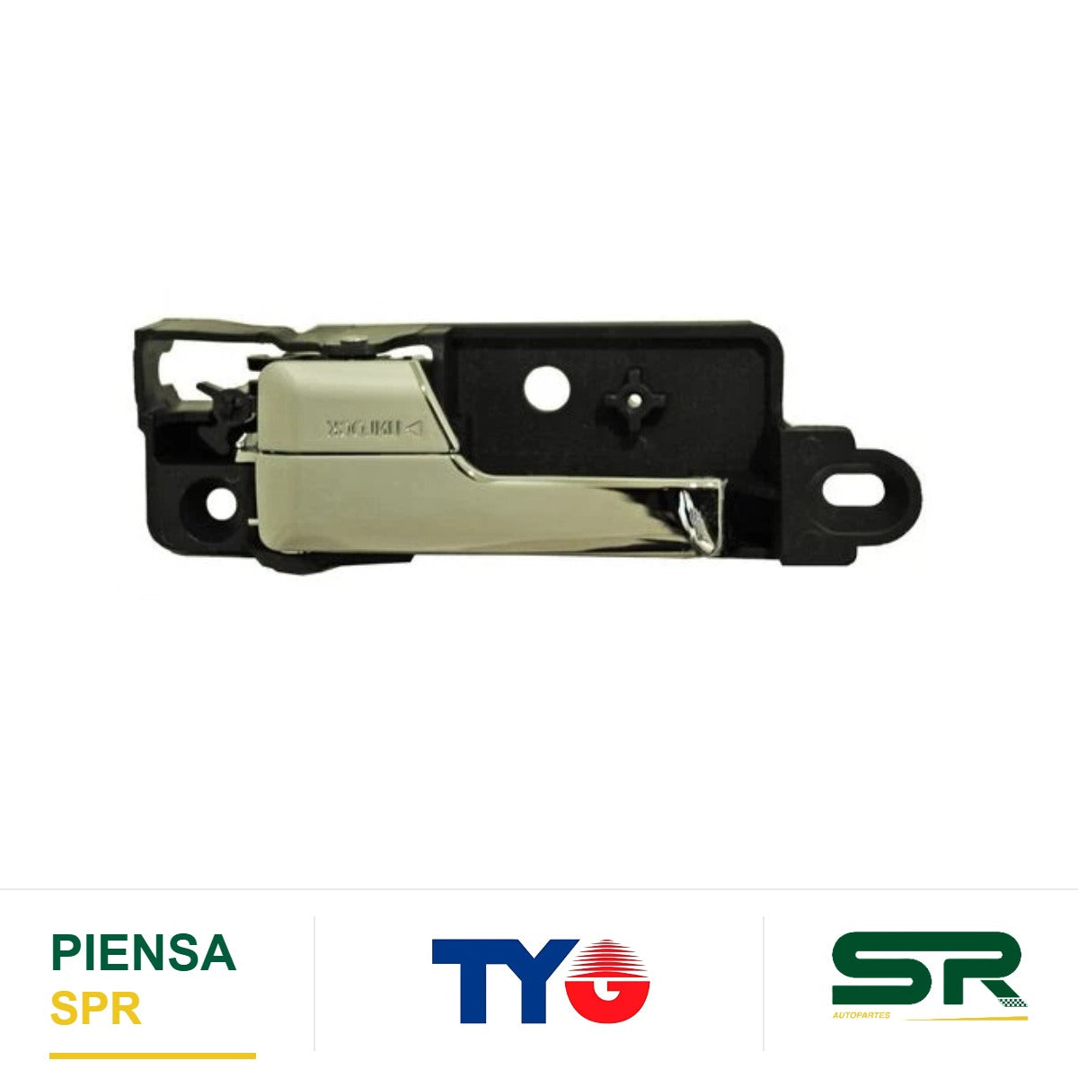 MANIJA INTERIOR TRASERA IZQUIERDA CROMADA PLÁSTICO FORD FUSION 2006-2012 / MKZ 2007-2012 / MILAN 2007-2008 TYG