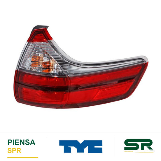 CALAVERA DERECHA CON ARNÉS OSCURA TOYOTA SIENNA 20 TYC