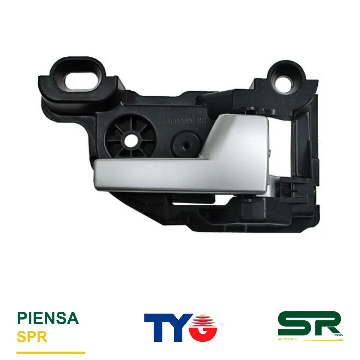 MANIJA INTERIOR TRASERA DERECHA NEGRA PLATA PLÁSTICO FORD FIVE HUNDRED 2005-2007 TYG