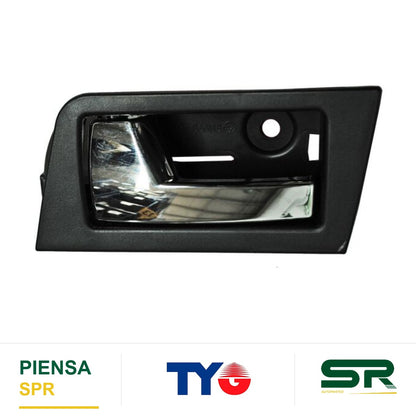 MANIJA INTERIOR TRASERA IZQUIERDA NEGRA CROMADA PLÁSTICO FORD ESCAPE 2008-2012 / FOCUS / MARINER 2008-2011 TYG