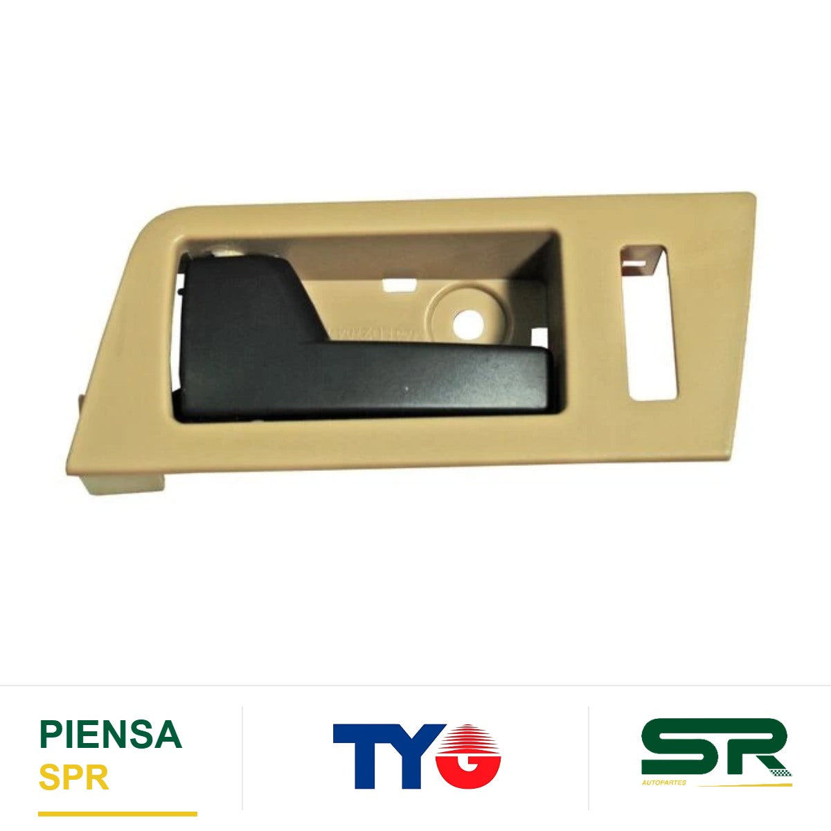 MANIJA INTERIOR DELANTERA IZQUIERDA NEGRA BEIGE PLÁSTICO FORD ESCAPE 2008-2012 TYG