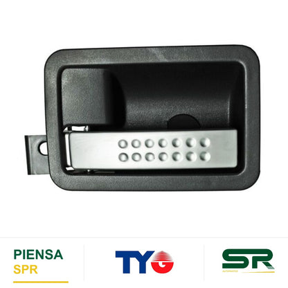 MANIJA INTERIOR DELANTERA IZQUIERDA GRIS PLATA PLÁSTICO DODGE DAKOTA 2005-2012 OSCURO / / TRAS TYG
