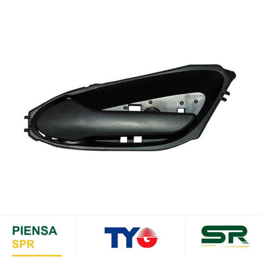 MANIJA INTERIOR TRASERA IZQUIERDA NEGRA PLÁSTICO CHEVROLET SPARK 2016-2021 LINEA NUEVA EL / 897 CORRUGADA TYG