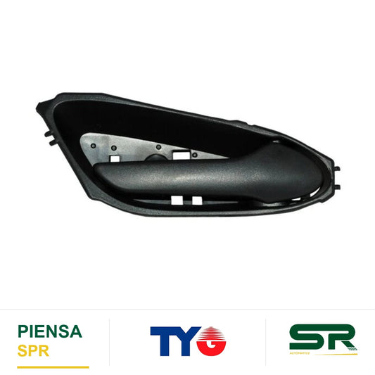 MANIJA INTERIOR DELANTERA DERECHA NEGRA PLÁSTICO CHEVROLET SPARK 2016-2021 LINEA NUEVA / TRAS 897 CORRUGADA TYG