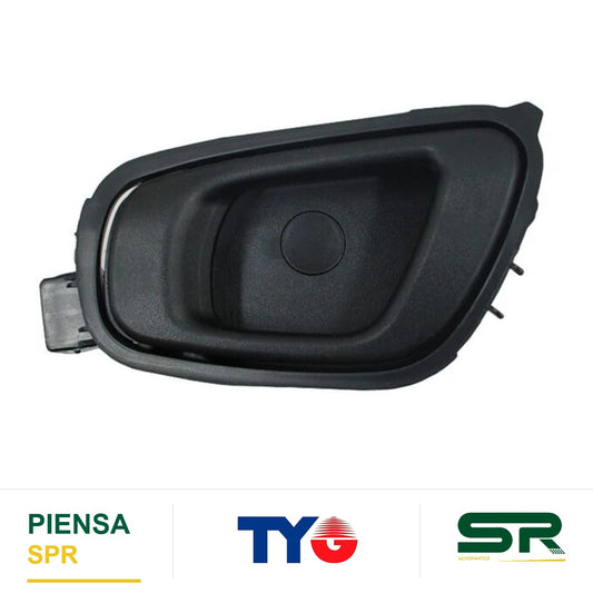 MANIJA INTERIOR TRASERA IZQUIERDA NEGRA PLÁSTICO CHEVROLET SPARK 2011-2017 / BEAT 2018-2021 TYG