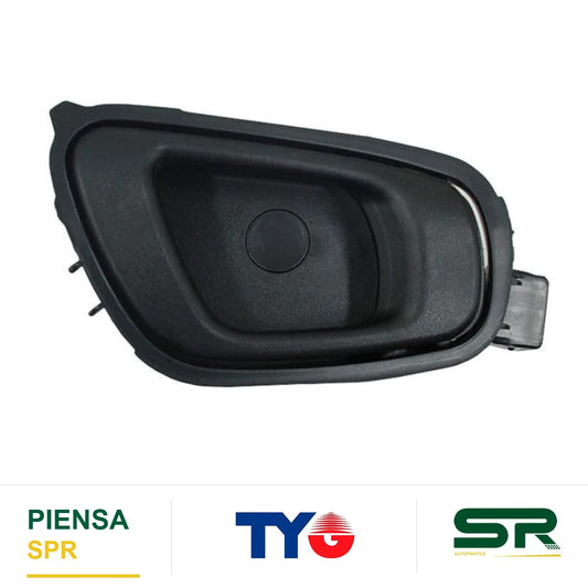 MANIJA INTERIOR TRASERA DERECHA NEGRA PLÁSTICO CHEVROLET SPARK 2011-2017 / BEAT 2018-2021 TYG