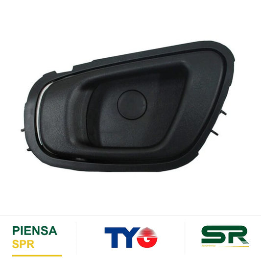 MANIJA INTERIOR DELANTERA IZQUIERDA NEGRA PLÁSTICO CHEVROLET SPARK 2011-2017 / BEAT 2018-2021 TYG