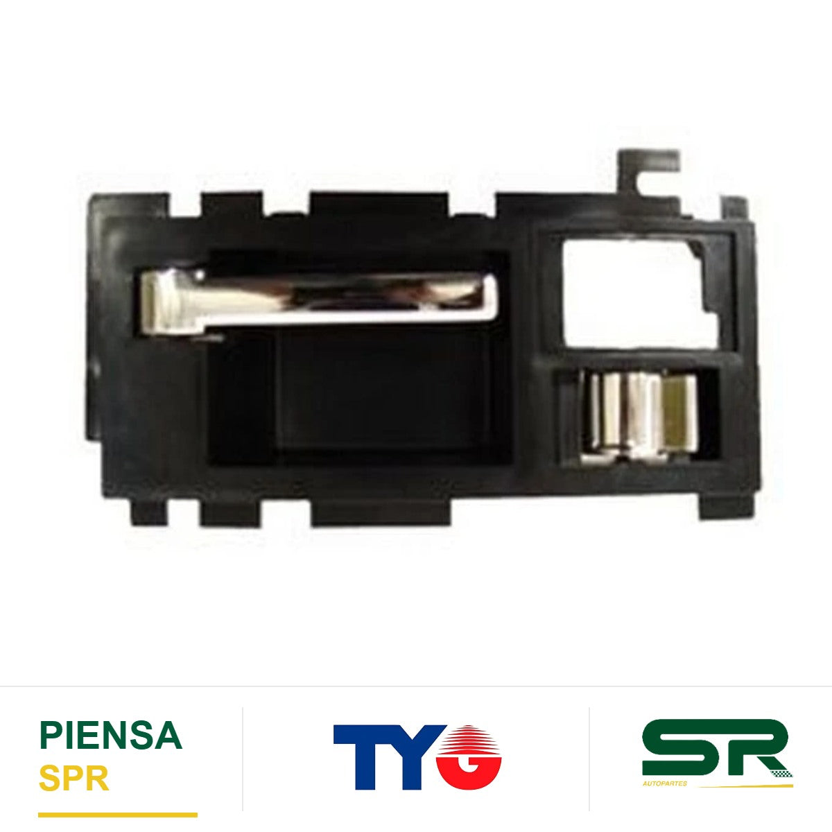 MANIJA INTERIOR DELANTERA DERECHA CROMADA PLÁSTICO CHEVROLET S10 / BLAZER / SONOMA / BRAVADA 1991-1994 TYG