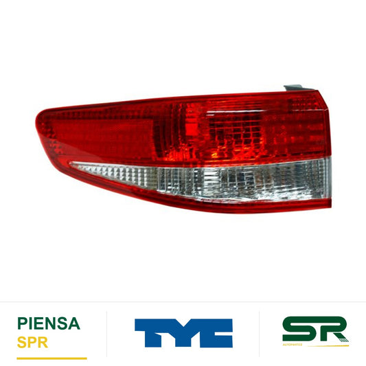 CALAVERA IZQUIERDA 4 PUERTAS SIN ARNÉS ROJO/BLANCO HONDA ACCORD 2003-2004 TYC