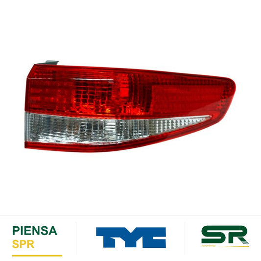 CALAVERA DERECHA 4 PUERTAS SIN ARNÉS ROJO/BLANCO HONDA ACCORD 2003-2004 TYC