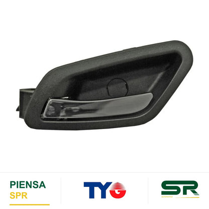 MANIJA INTERIOR DELANTERA DERECHA NEGRA CROMADA PLÁSTICO CHEVROLET G6 2005-2009 TYG