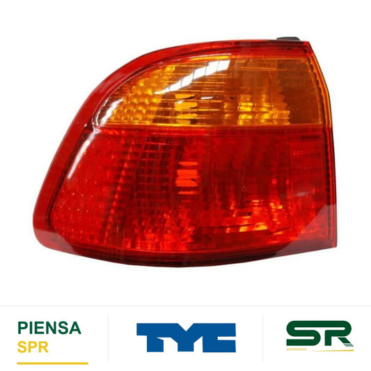 CALAVERA IZQUIERDA 4 PUERTAS SIN ARNÉS HONDA ROJO/ÁMBAR CIVIC 1999-2000 TYC