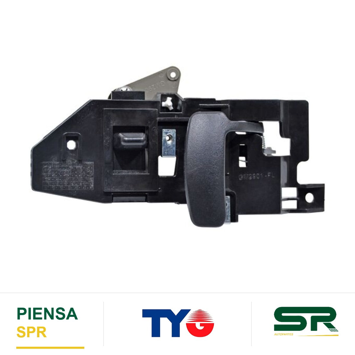 MANIJA INTERIOR DELANTERA IZQUIERDA PLÁSTICO CHEVROLET CHEV VAN 2003-2018 EXPRESS NEGRO CORRUGADA TYG