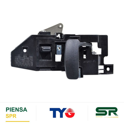 MANIJA INTERIOR DELANTERA IZQUIERDA PLÁSTICO CHEVROLET CHEV VAN 2003-2018 EXPRESS NEGRO CORRUGADA TYG