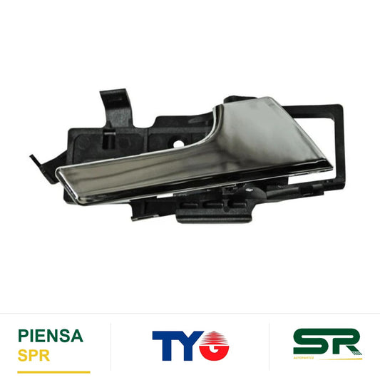 MANIJA INTERIOR DELANTERA DERECHA CROMADA PLÁSTICO CHEVROLET AVEO 2007-2017 / PONTIAC G3 2006-2009 / TRAS ALD215 FAD 346 TYG