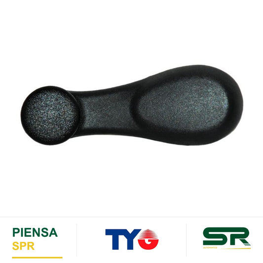 MANIJA ELEVADOR DE CRISTAL NEGRA PLÁSTICO CHEVROLET SPARK 2011-2020 / BEAT 2018-2021 LH=RH TYG