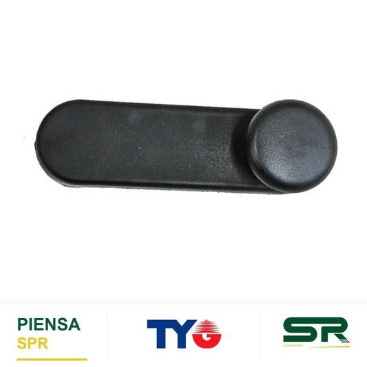 MANIJA ELEVADOR DE CRISTAL NEGRA PLÁSTICO CHEVROLET AVEO 2008-2018 / SONIC 2012-2018 TYG