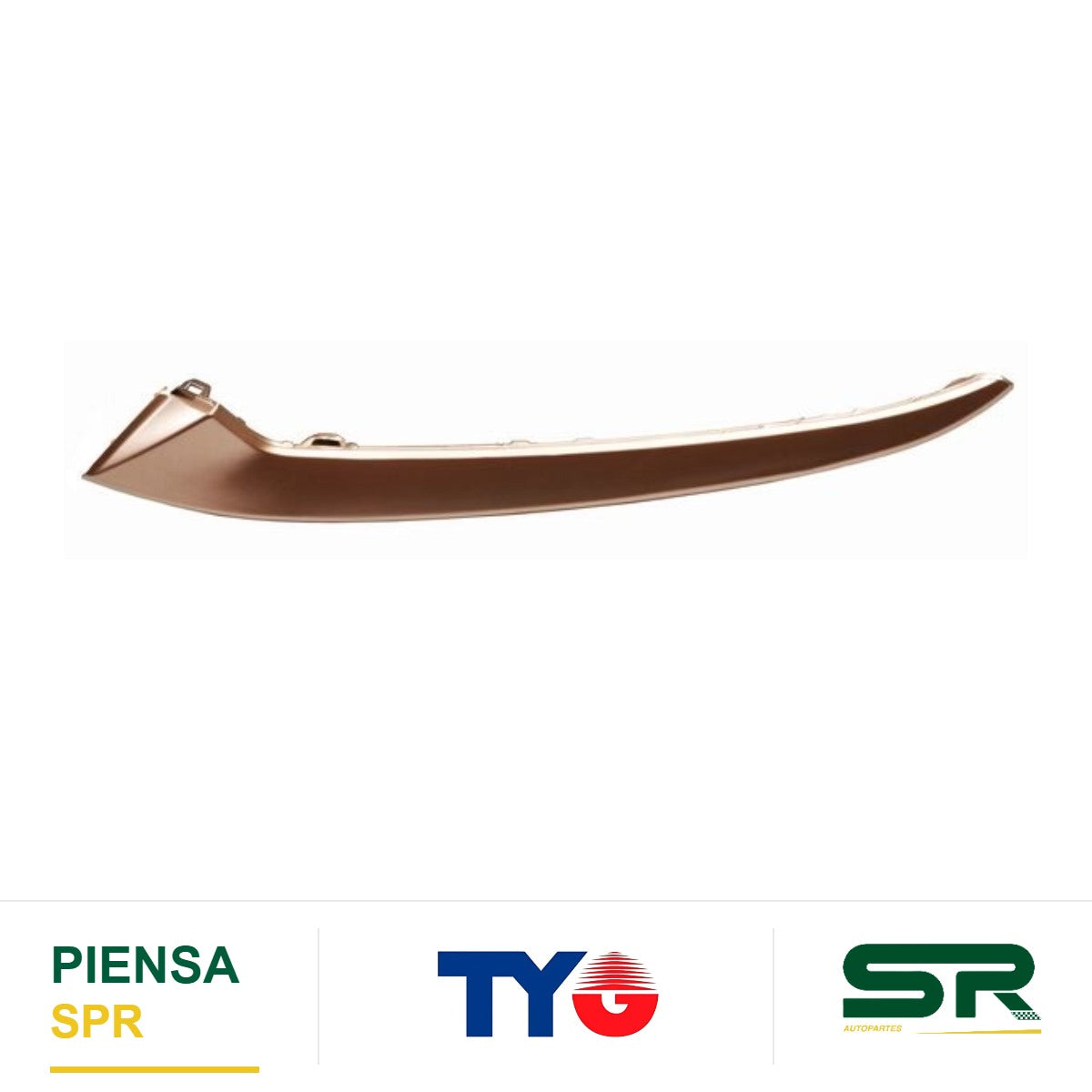 MOLDURA PARRILLA IZQUIERDA DORADA CHIREY ARRIZO 8 2024 TYG