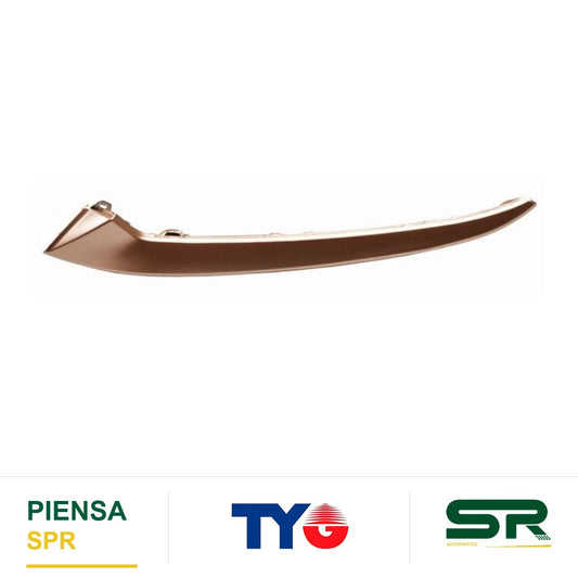 MOLDURA PARRILLA IZQUIERDA DORADA CHIREY ARRIZO 8 2024 TYG