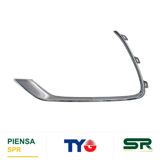 MOLDURA PARRILLA IZQUIERDA CROMADA PARA FARO DE NIEBLA CHEVROLET TRAX 2017-2020 TYG