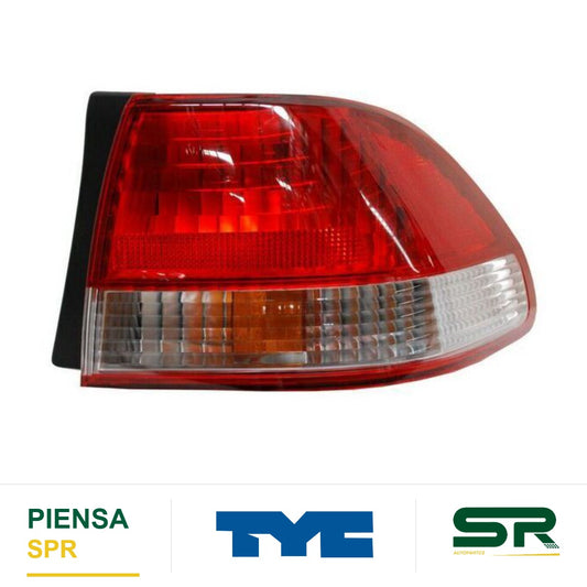 CALAVERA DERECHA HONDA ACCORD 2001-2002 4P ROJO / BCO EXT C / FOCOS TYC
