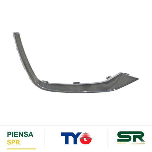 MOLDURA PARRILLA DERECHA CROMADA PARA FARO DE NIEBLA CHEVROLET SPARK 2019-2021 TYG
