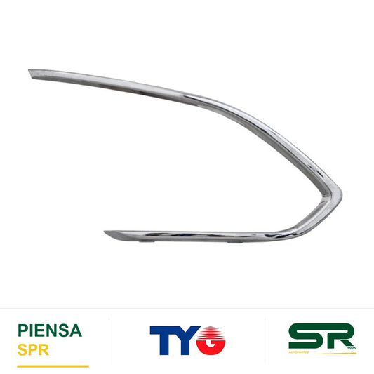 MOLDURA PARRILLA DERECHA CROMADA PARA FARO DE NIEBLA CHEVROLET SPARK 2013-2017 TYG