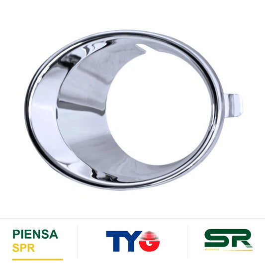 MOLDURA PARRILLA IZQUIERDA CROMADA PARA FARO DE NIEBLA CHEVROLET SPARK 2011-2013 TYG