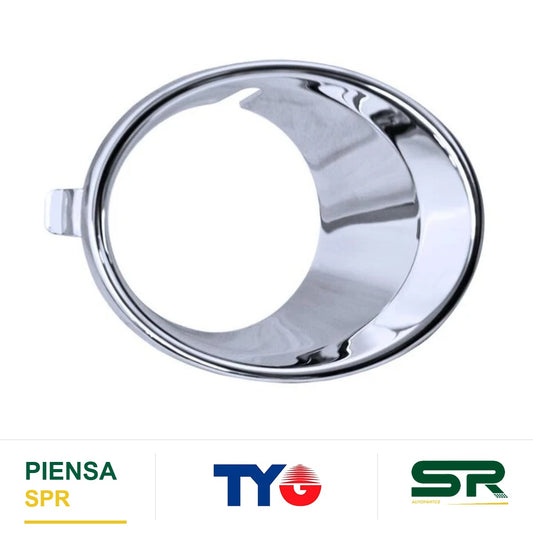 MOLDURA PARRILLA DERECHA CROMADA PARA FARO DE NIEBLA CHEVROLET SPARK 2011-2013 TYG