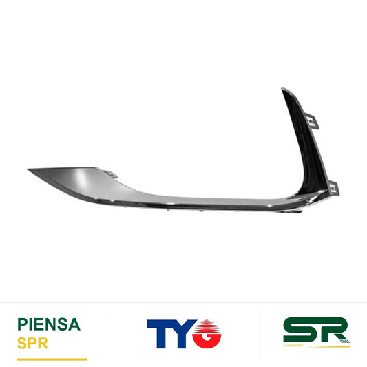 MOLDURA PARRILLA IZQUIERDA CROMADA CHEVROLET CAVALIER 2022-2024 TYG