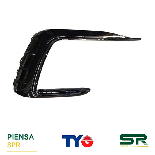 MOLDURA FASCIA DELANTERA DERECHA NEGRA CROMADA VOLKSWAGEN TIGUAN 2022-2024 TYG