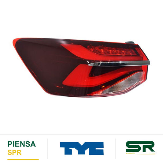 CALAVERA IZQUIERDA CROMADO LED CHEVROLET CAVALIER 2022-2024 EXT FILO S TYC