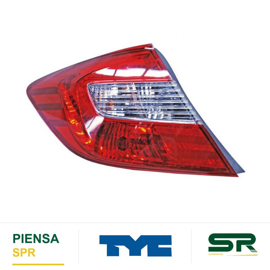 CALAVERA IZQUIERDA HONDA CIVIC 2012-2013 4P C / FOCOS TYC