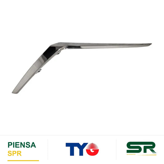 MOLDURA NISSAN FASCIA DELANTERO KICKS 2021 2024 CROM HUMO IZQUIERDO TYG 620755R00B