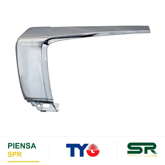 MOLDURA MITSUBISHI FASCIA DELANTERO OUTLANDER 2016 2018 CROMADA CENTR IZQUIERDO TYG HDMTOUT16CL