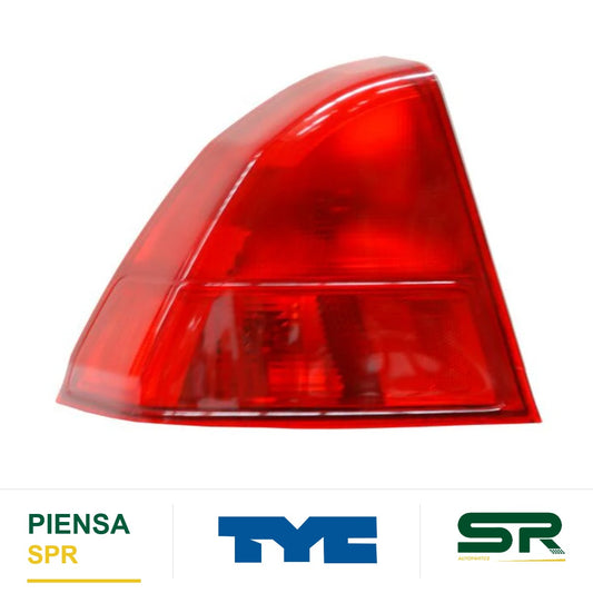 CALAVERA IZQUIERDA HONDA CIVIC 2001-2002 4P ROJO EXT C / FOCOS 28711 TYC