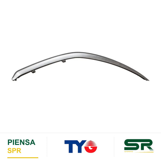 MOLDURA KIA FASCIA DELANTERO FORTE 2022 2024 PLATA DERECHO TYG 863A8M7500
