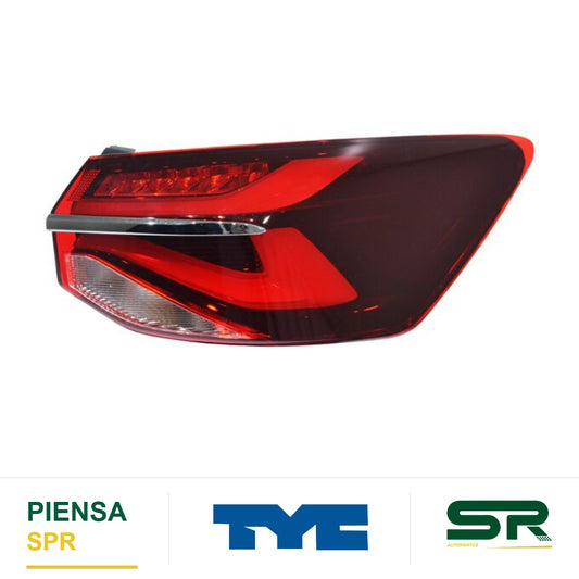 CALAVERA DERECHA CROMADO LED CHEVROLET CAVALIER 2022-2024 EXT FILO S TYC